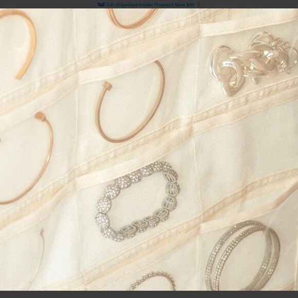 NWOT Container Store 80-Pocket Hanging Jewelry Organizer - Picture 6 of 8